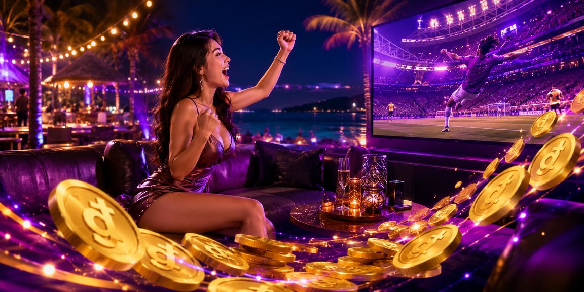 Khung cảnh resort casino cao cấp tại Phú Quốc với bãi biển và ánh đèn sang trọng về đêm